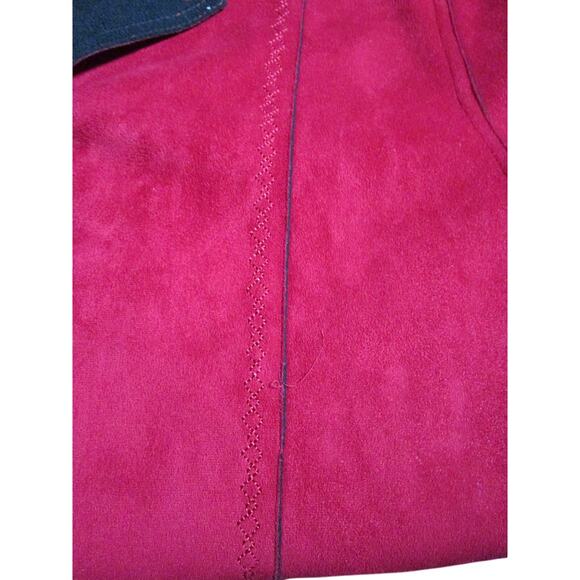 Alfred Dunner Women's Blazer Jacket Red and Black Long Sleeves Pockets Size 14P - Picture 4 of 6